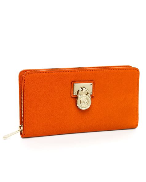 michael kors python wallet beigh orange|michael kors wallets for women.